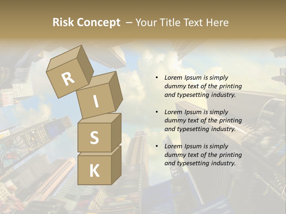 Skyscraper Cloud Office PowerPoint Template