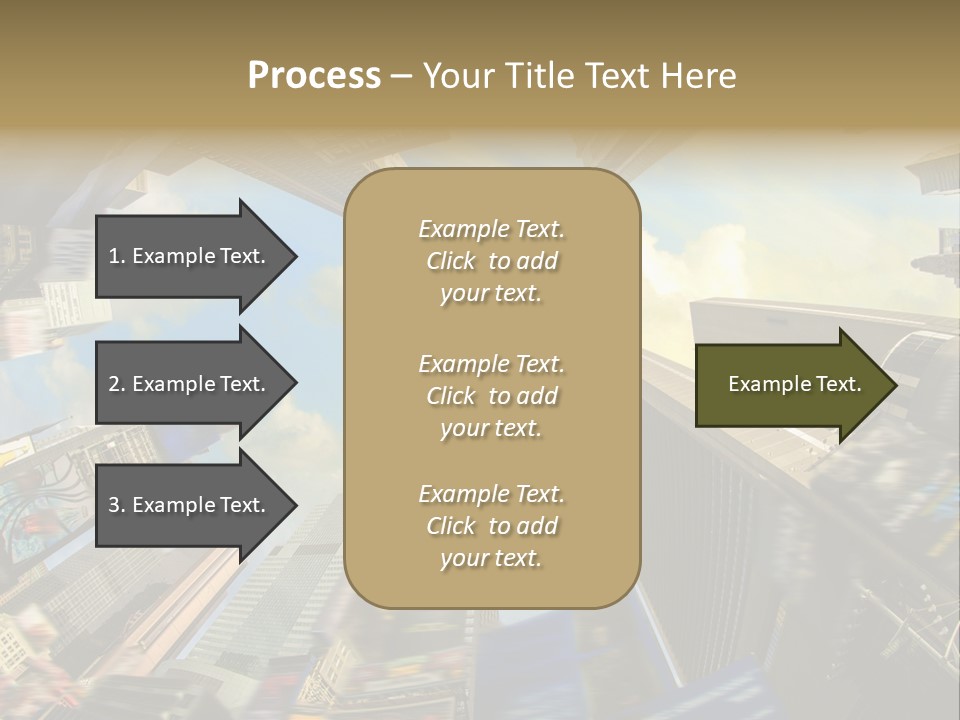Skyscraper Cloud Office PowerPoint Template
