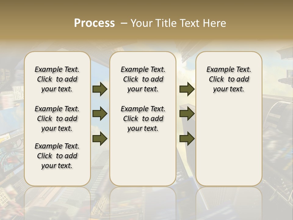 Skyscraper Cloud Office PowerPoint Template