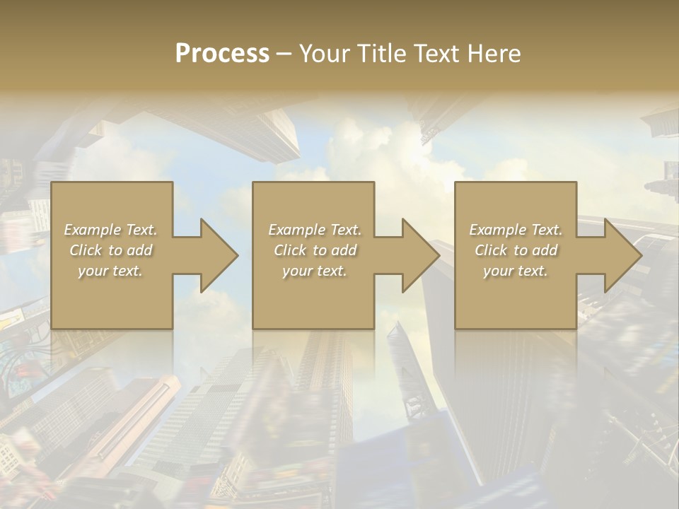 Skyscraper Cloud Office PowerPoint Template