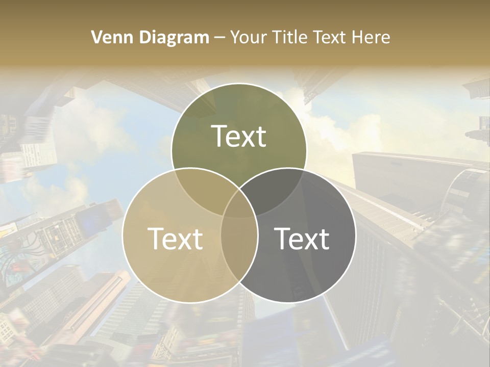 Skyscraper Cloud Office PowerPoint Template
