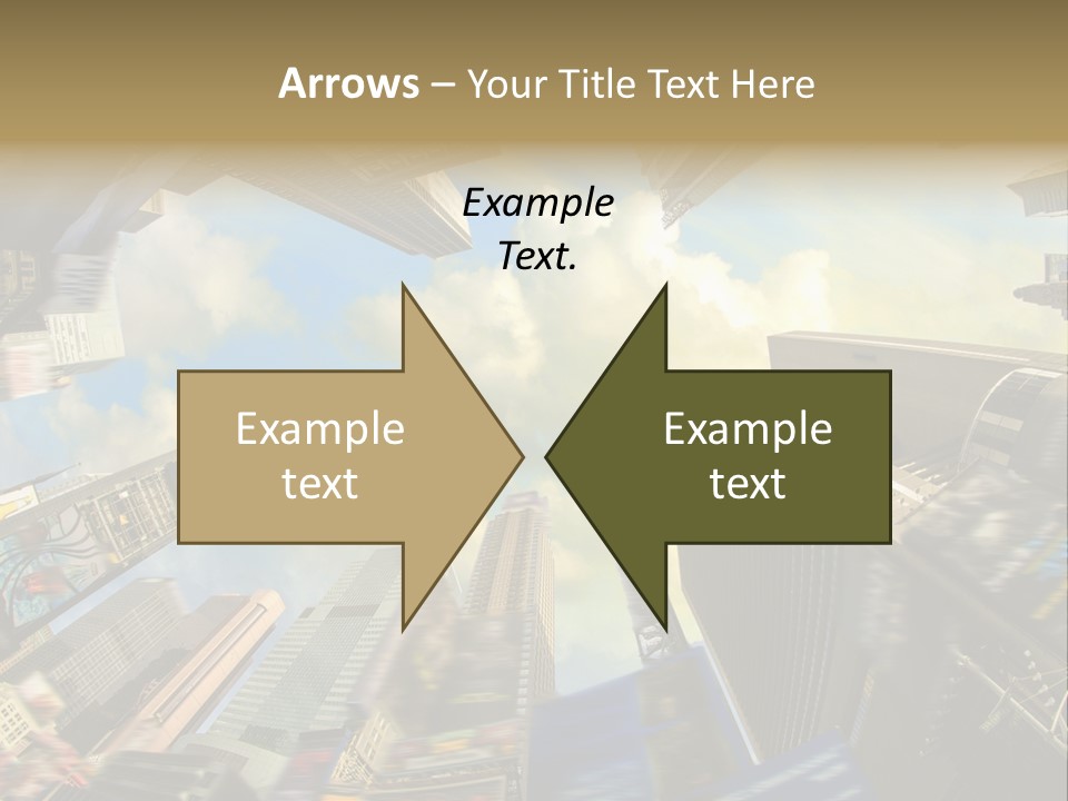 Skyscraper Cloud Office PowerPoint Template