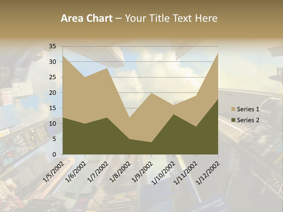 Skyscraper Cloud Office PowerPoint Template