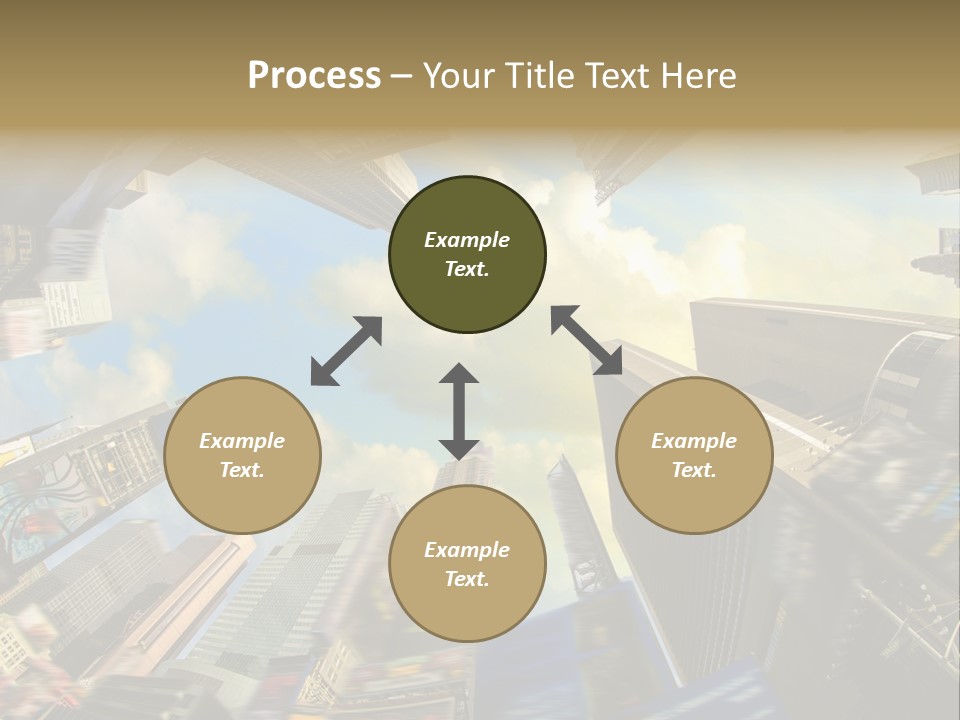 Skyscraper Cloud Office PowerPoint Template