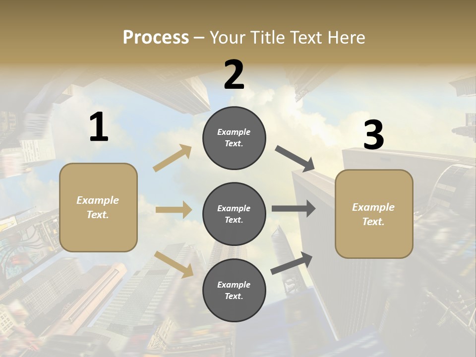 Skyscraper Cloud Office PowerPoint Template