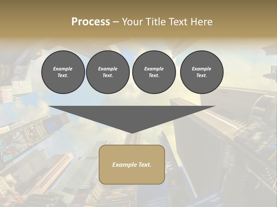 Skyscraper Cloud Office PowerPoint Template