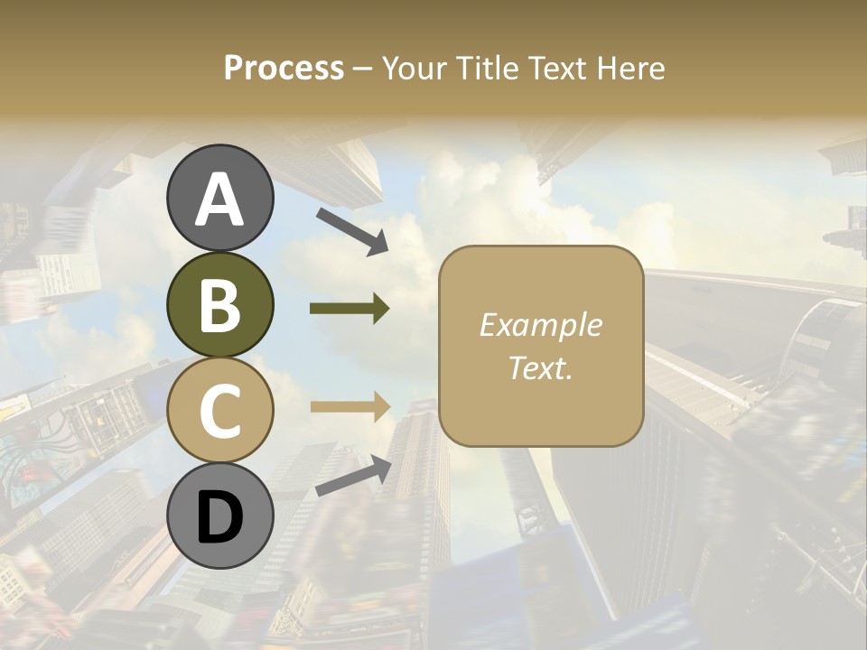 Skyscraper Cloud Office PowerPoint Template