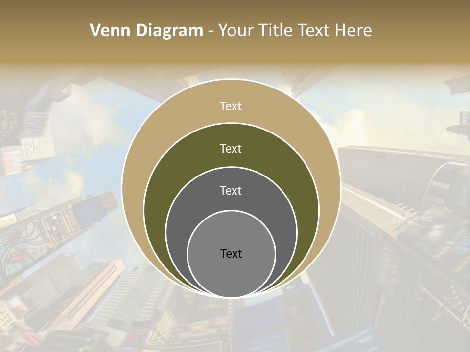 Skyscraper Cloud Office PowerPoint Template
