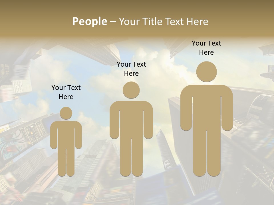 Skyscraper Cloud Office PowerPoint Template