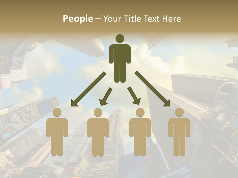 Skyscraper Cloud Office PowerPoint Template