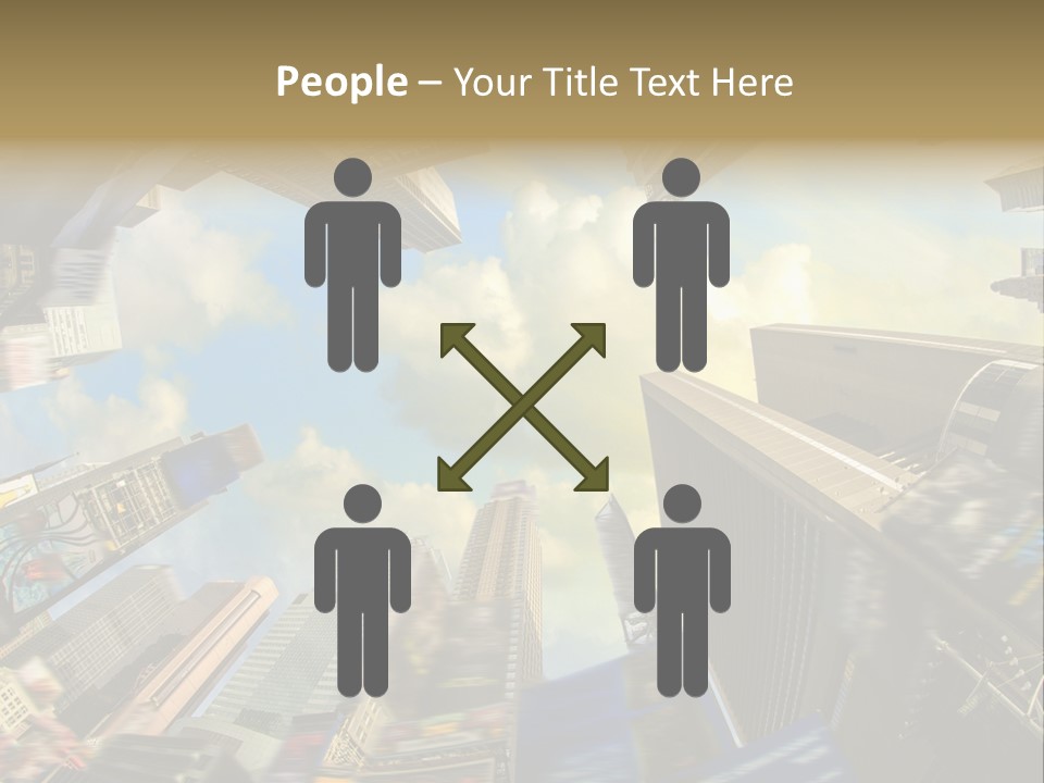 Skyscraper Cloud Office PowerPoint Template