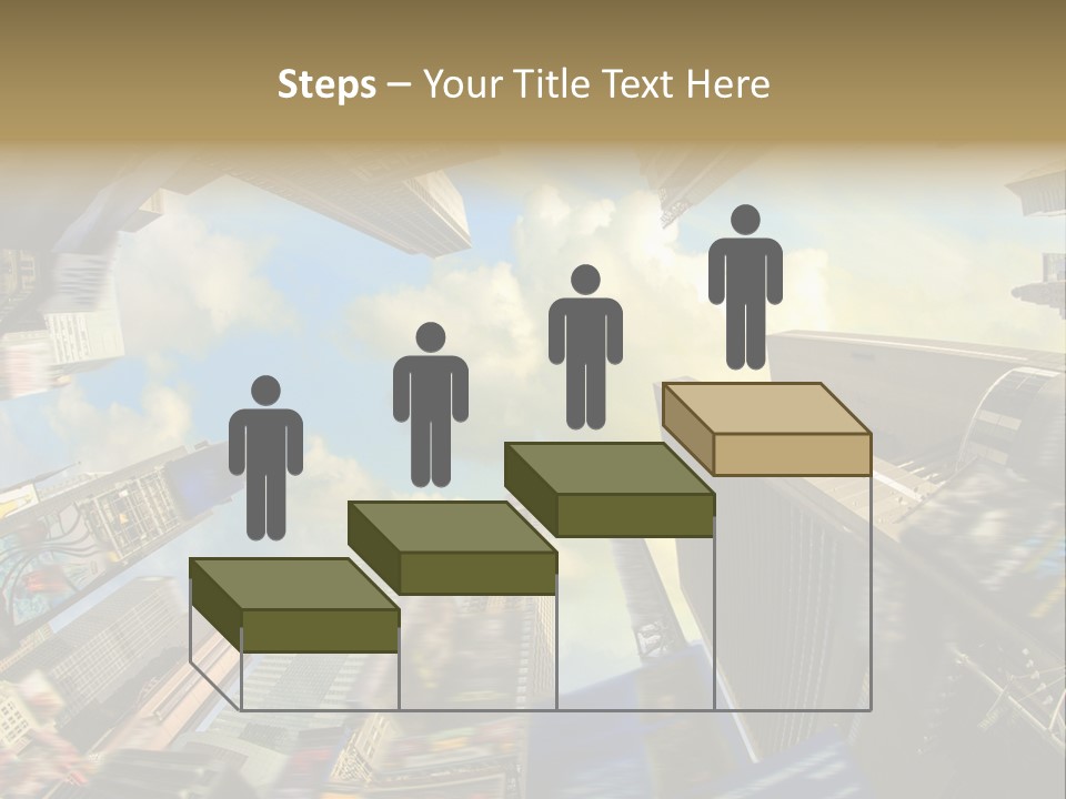 Skyscraper Cloud Office PowerPoint Template