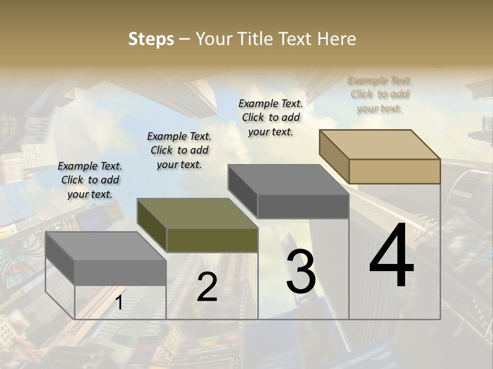 Skyscraper Cloud Office PowerPoint Template