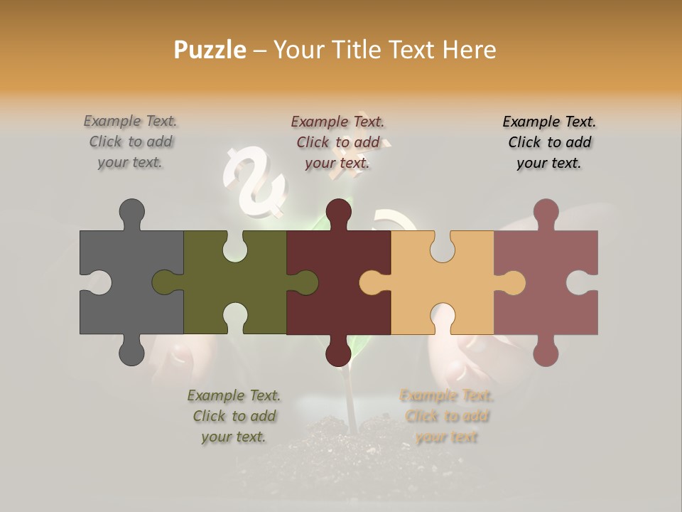 Money Currency Metaphor PowerPoint Template