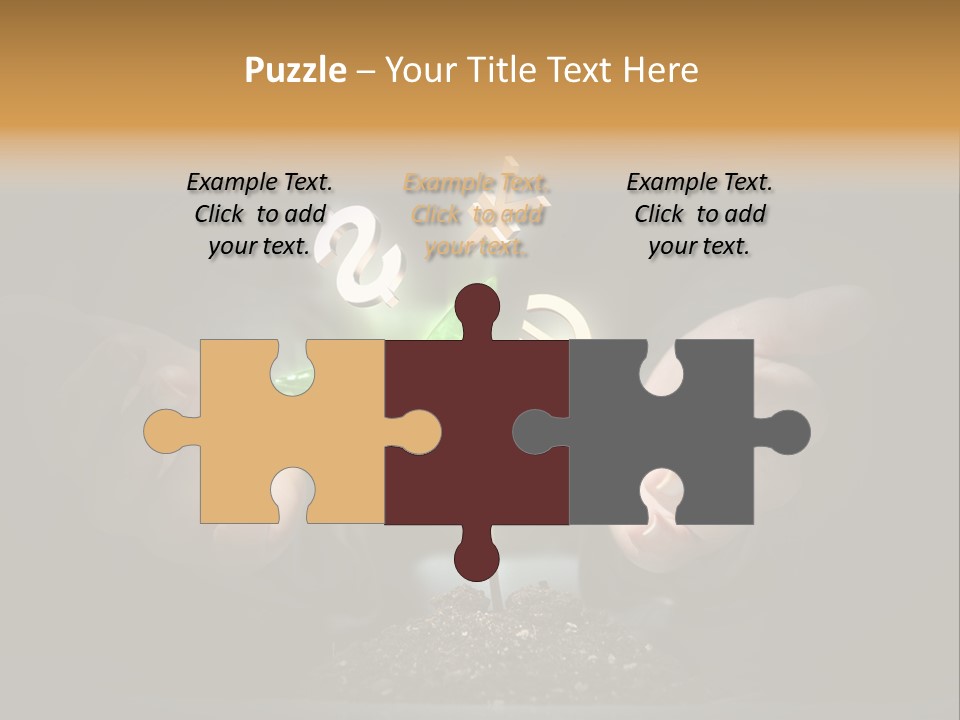 Money Currency Metaphor PowerPoint Template