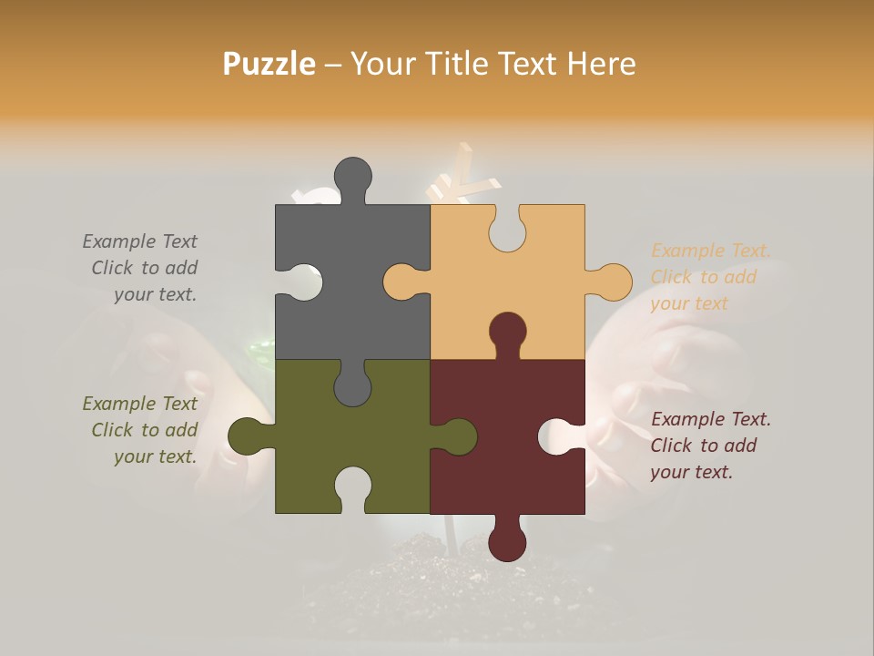 Money Currency Metaphor PowerPoint Template