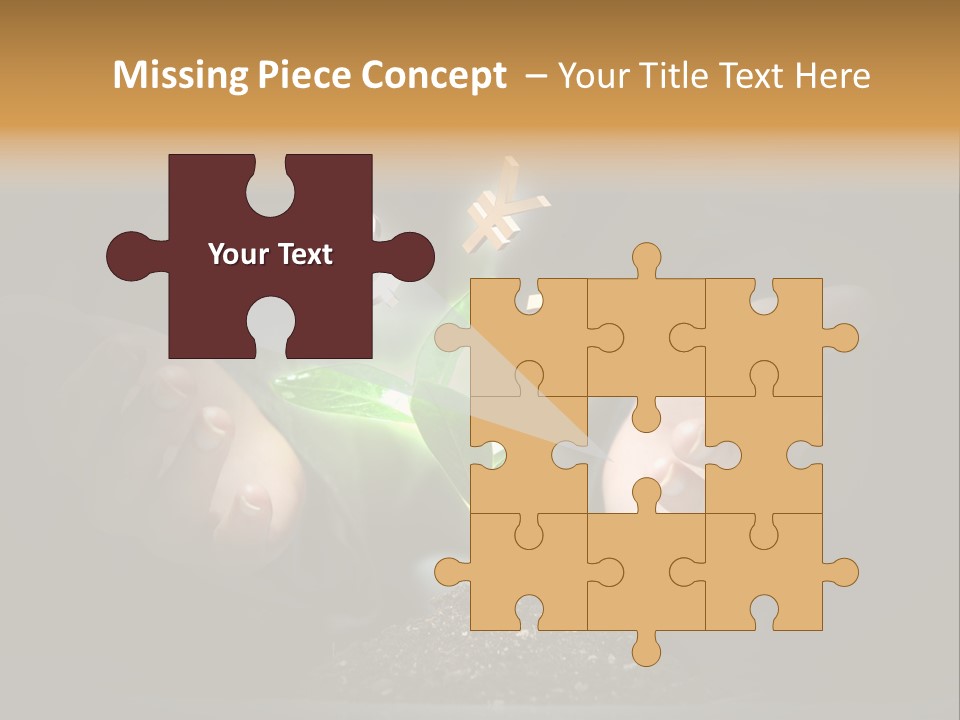 Money Currency Metaphor PowerPoint Template