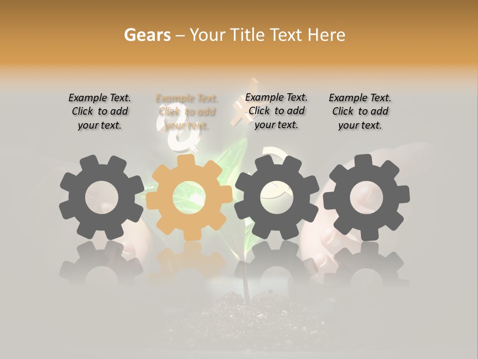 Money Currency Metaphor PowerPoint Template