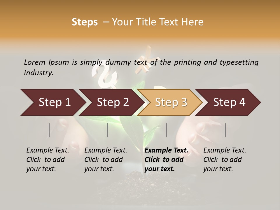Money Currency Metaphor PowerPoint Template
