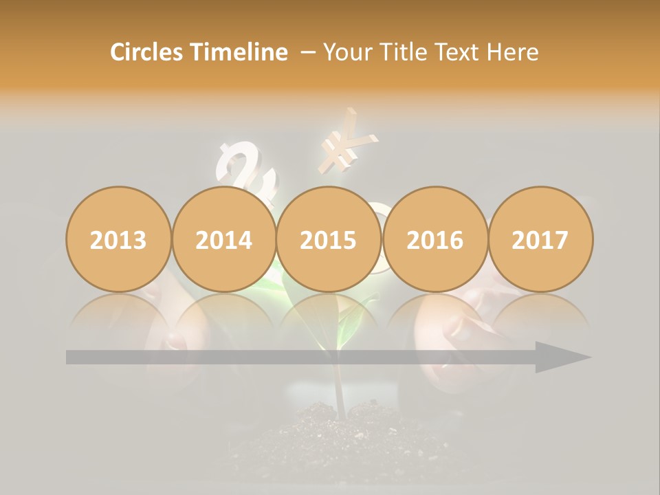 Money Currency Metaphor PowerPoint Template