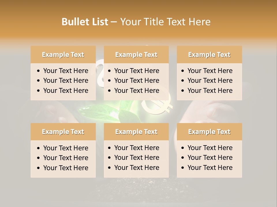 Money Currency Metaphor PowerPoint Template