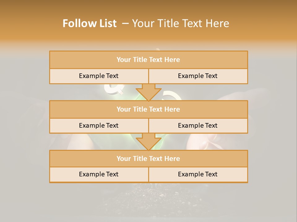 Money Currency Metaphor PowerPoint Template