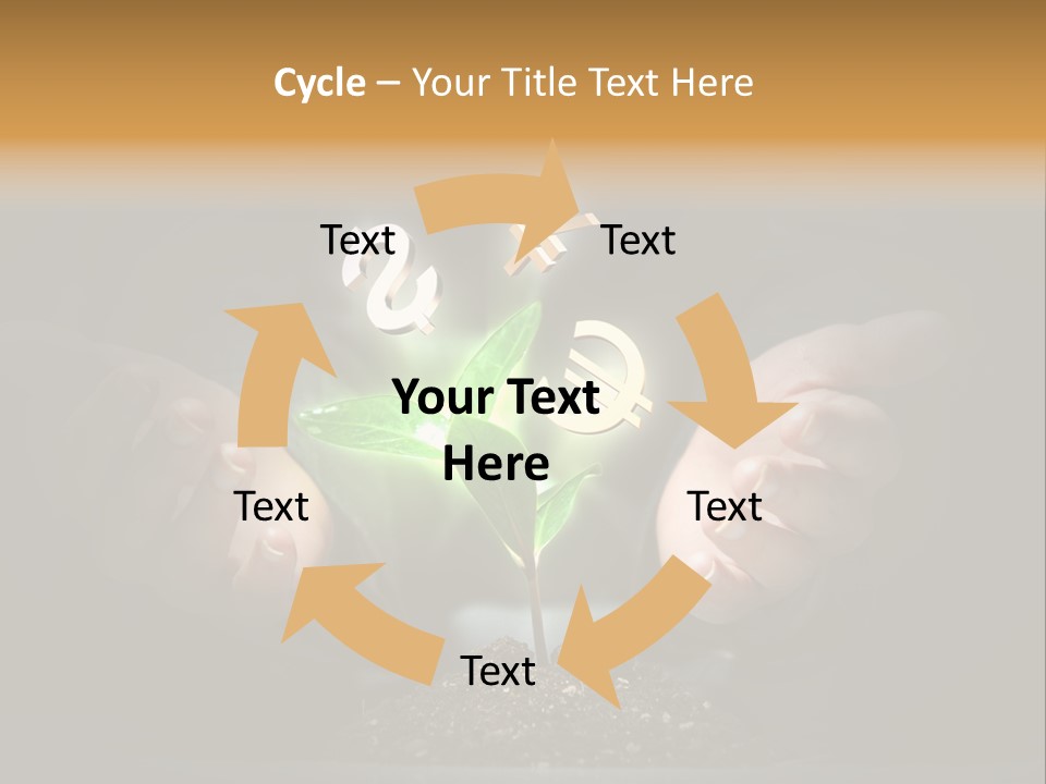 Money Currency Metaphor PowerPoint Template