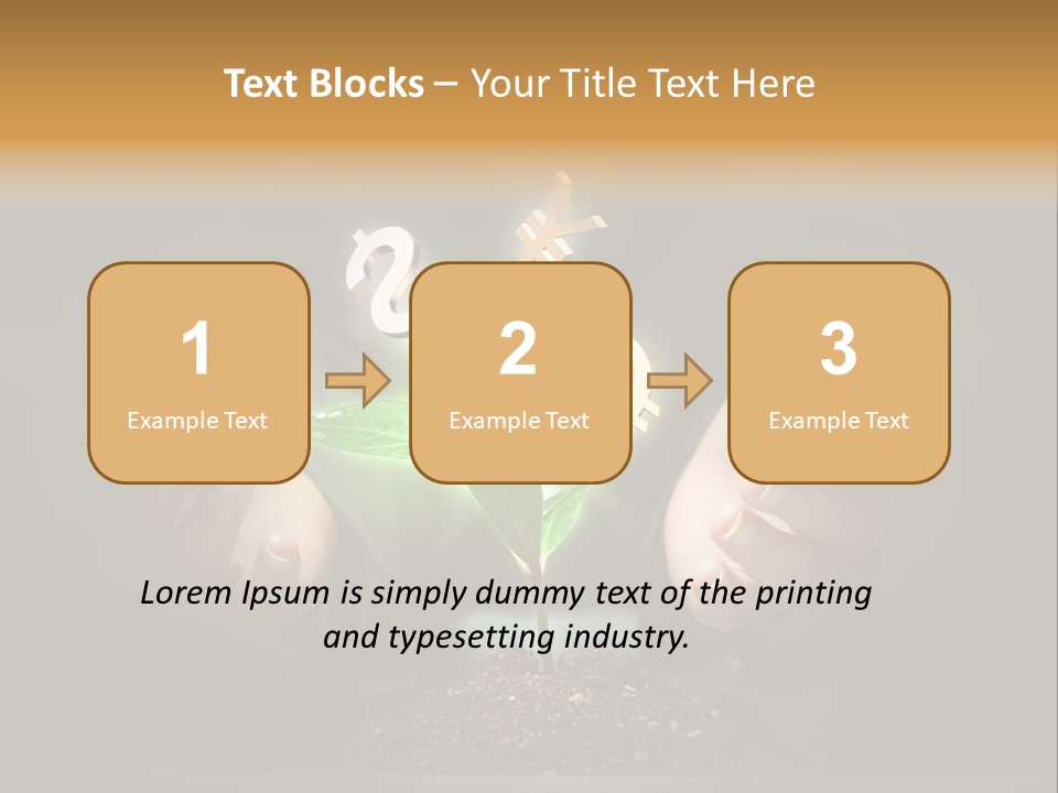 Money Currency Metaphor PowerPoint Template