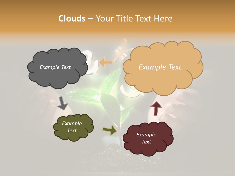 Money Currency Metaphor PowerPoint Template