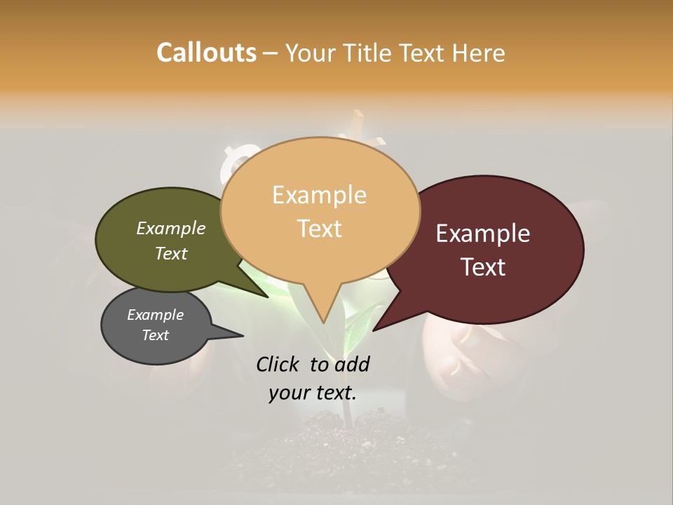 Money Currency Metaphor PowerPoint Template