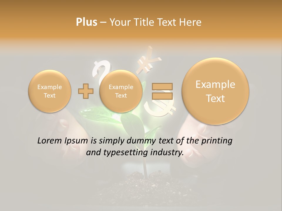Money Currency Metaphor PowerPoint Template