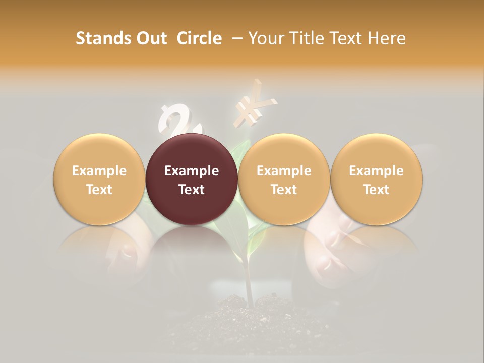 Money Currency Metaphor PowerPoint Template