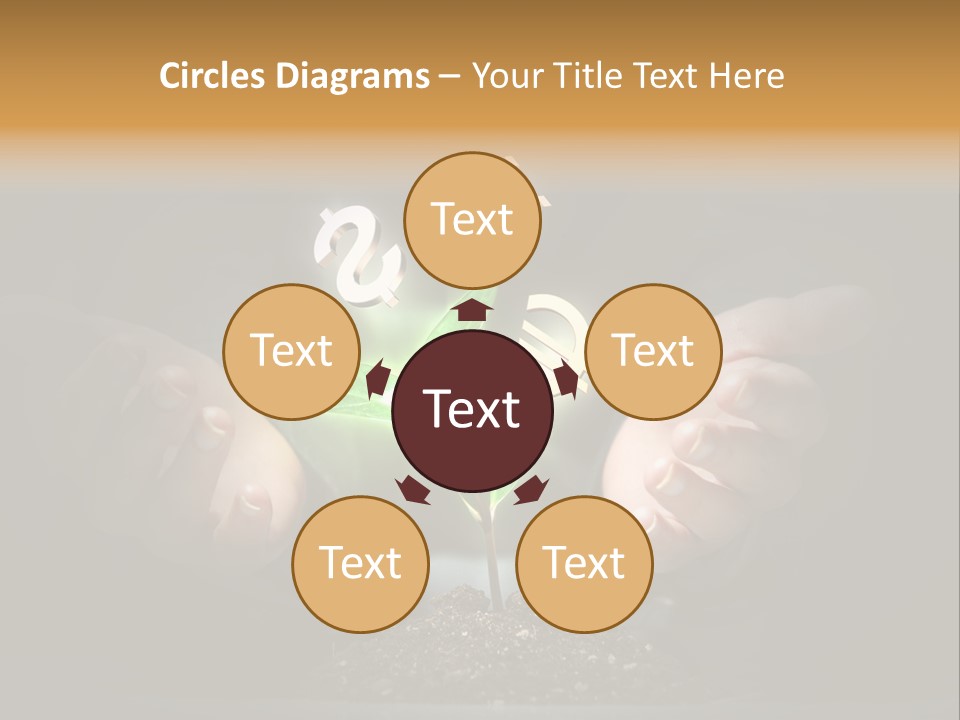 Money Currency Metaphor PowerPoint Template