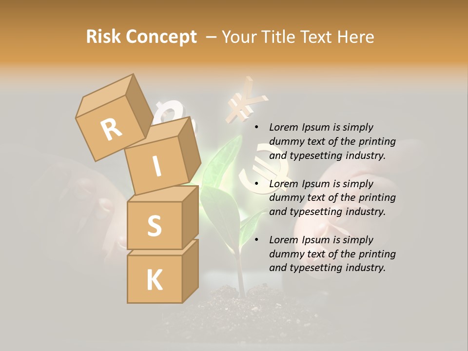 Money Currency Metaphor PowerPoint Template