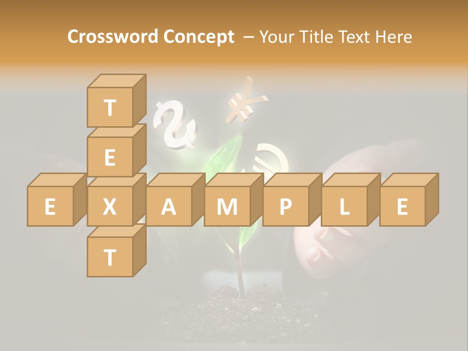 Money Currency Metaphor PowerPoint Template