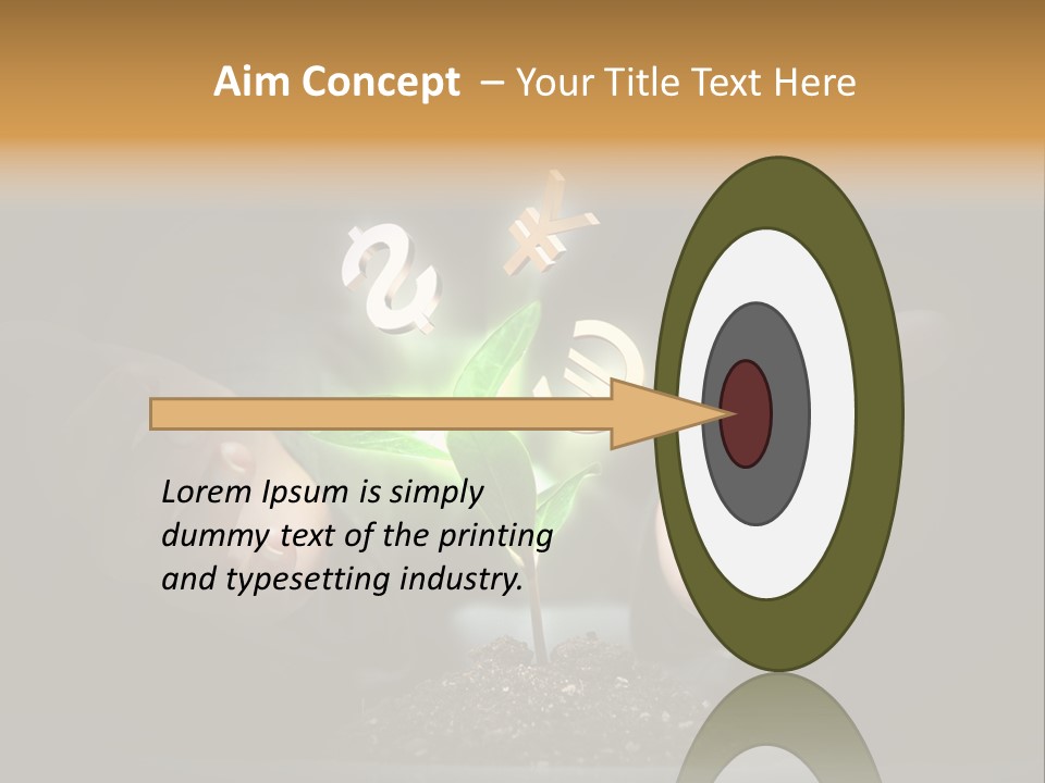 Money Currency Metaphor PowerPoint Template