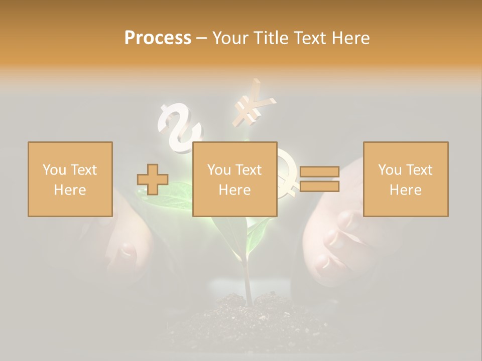 Money Currency Metaphor PowerPoint Template
