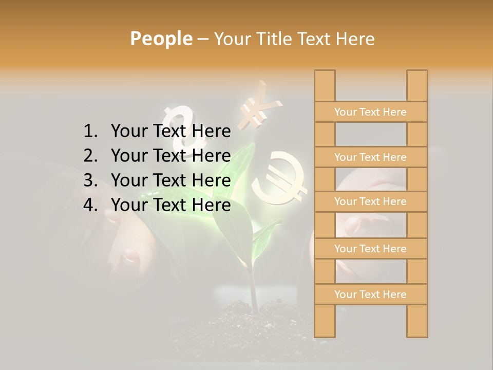 Money Currency Metaphor PowerPoint Template