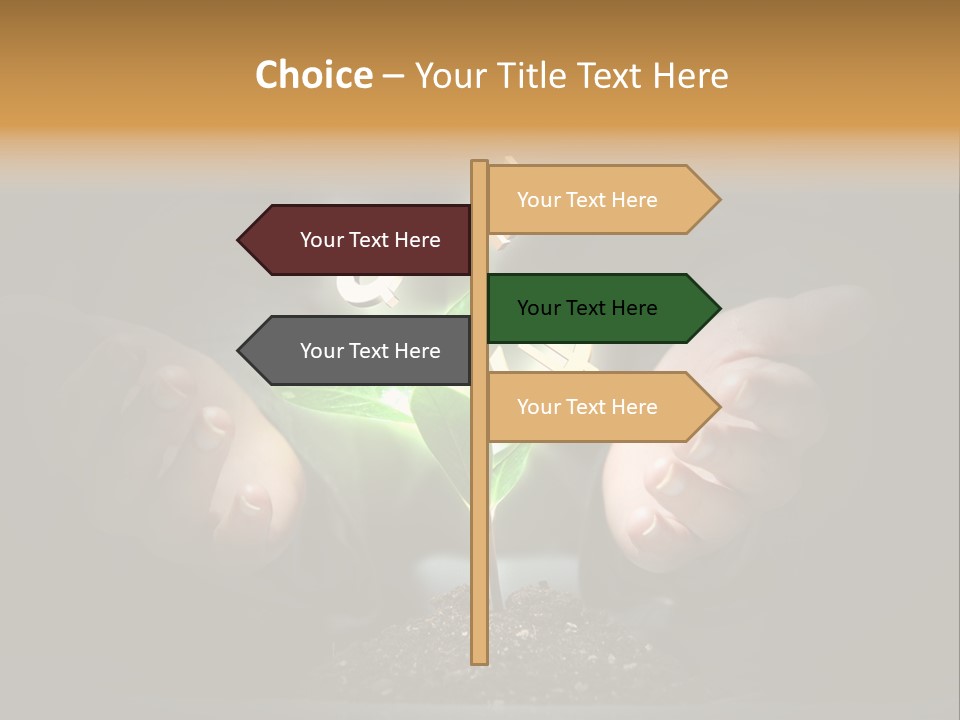 Money Currency Metaphor PowerPoint Template