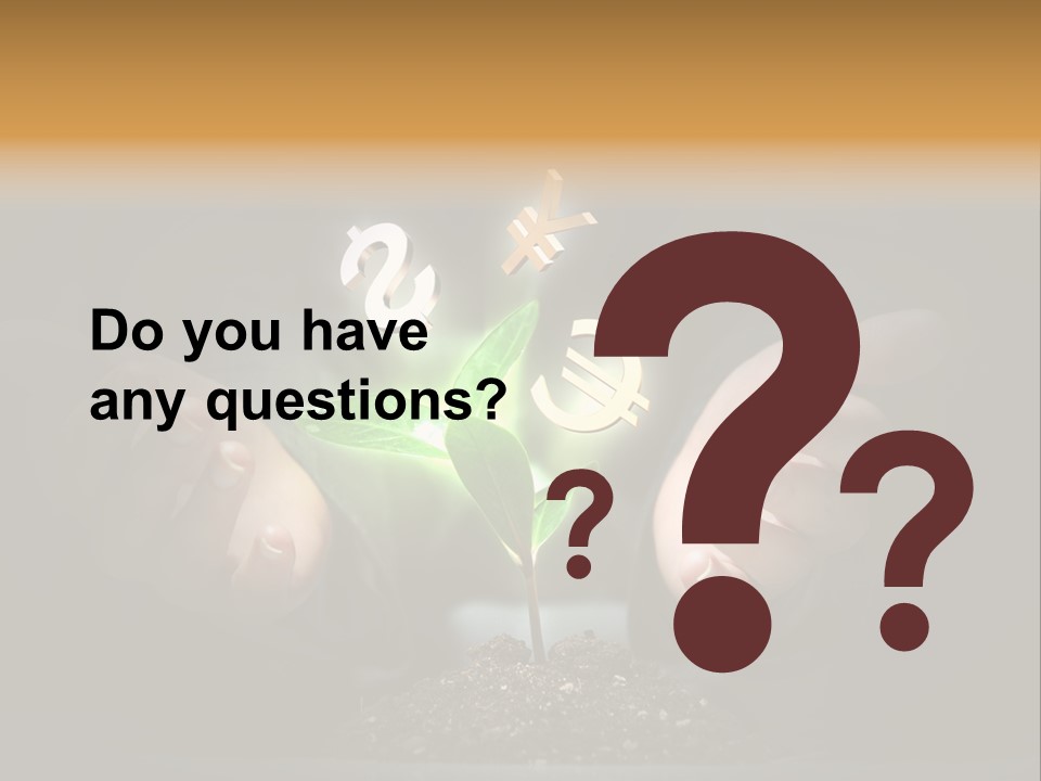 Money Currency Metaphor PowerPoint Template