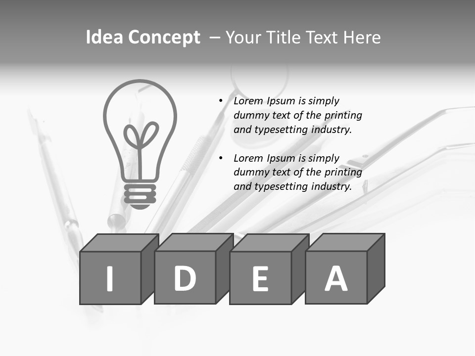 Health Care Forceps Medical PowerPoint Template