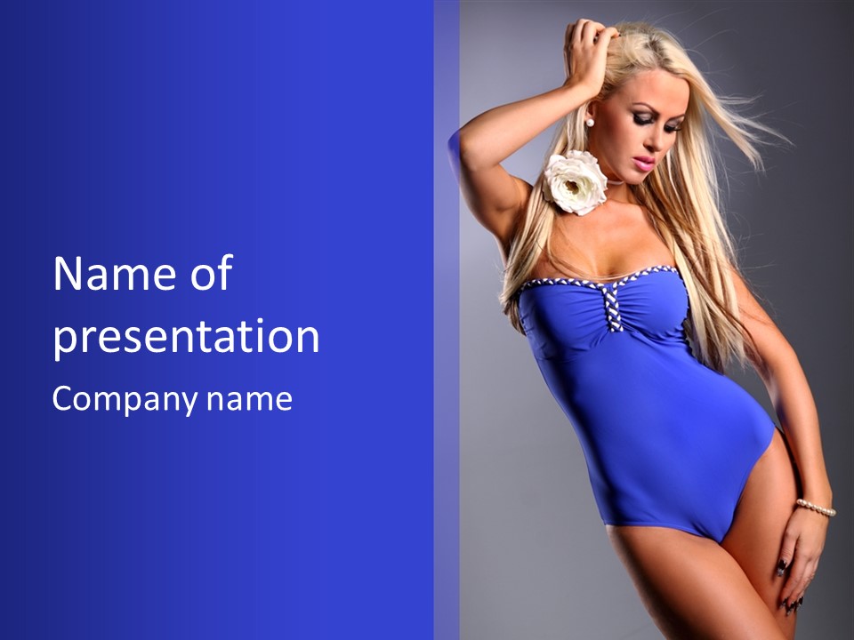 Beautiful Pretty Hair PowerPoint Template