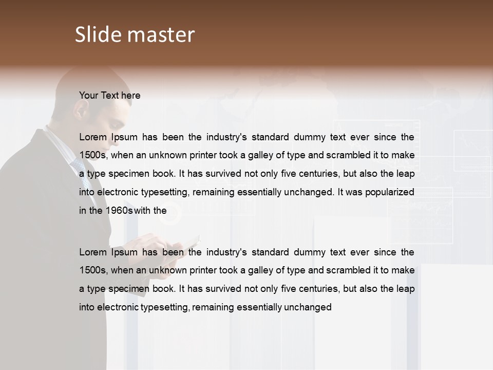 Career Pretty Worker PowerPoint Template