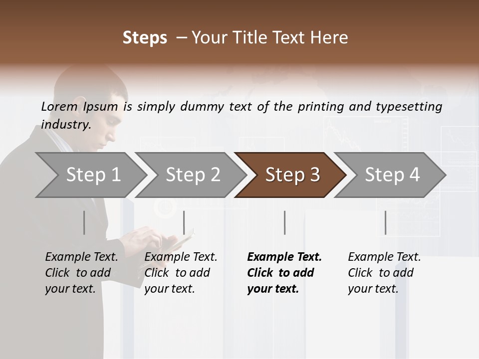 Career Pretty Worker PowerPoint Template