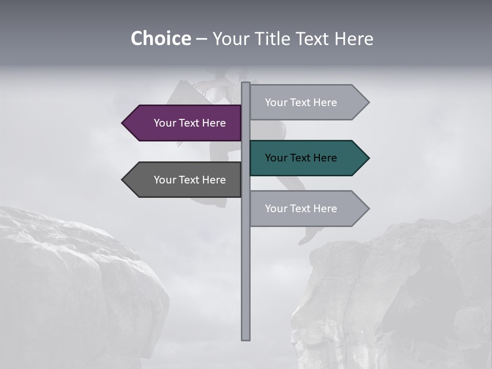 Career Decision Risky PowerPoint Template