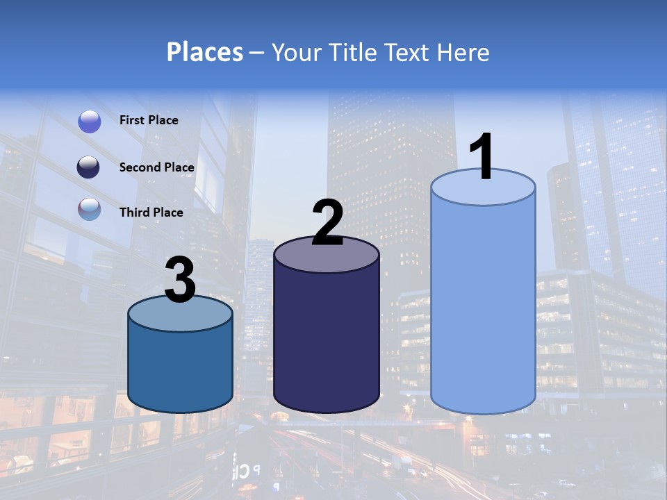 Building Night Skyscraper PowerPoint Template