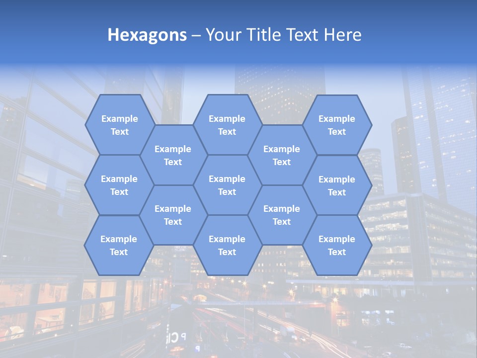 Building Night Skyscraper PowerPoint Template