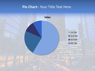 Building Night Skyscraper PowerPoint Template