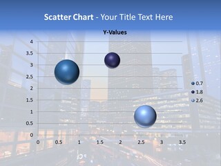 Building Night Skyscraper PowerPoint Template