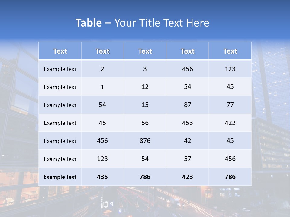 Building Night Skyscraper PowerPoint Template